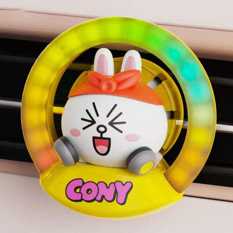 Car air freshener, deodorizing, disinfecting, replaceable, car, premium, clip type, softly scented, ring, car vent accessory, color circle, atmosphere light, LED light, air freshener