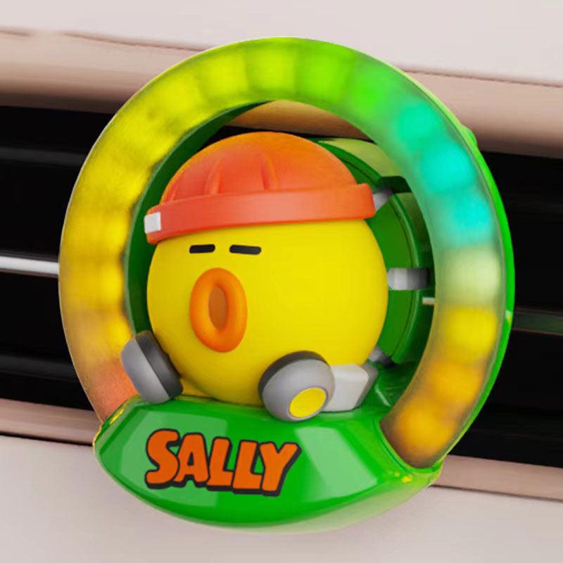 Car air freshener, deodorizing, disinfecting, replaceable, car, premium, clip type, softly scented, ring, car vent accessory, color circle, atmosphere light, LED light, air freshener