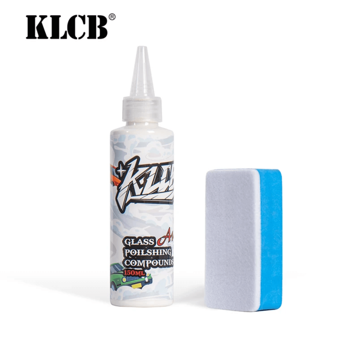 KLCB A14 Glass Cleaner Automotive Glass Polishing Powder Upgrade Cerium Oxide Degrease Film Coating Water Stains Minor Scratches Polishing Fluid