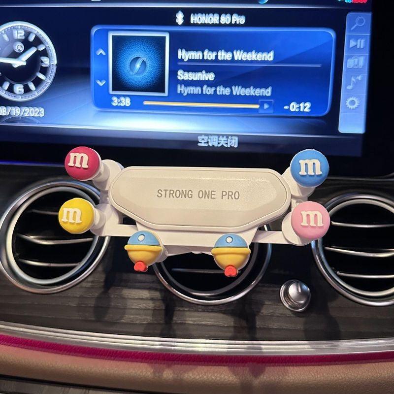 2024 New Car Navigation Handstand Gravity Design Air Outlet Instrument Stand Suction Cup Navigation Fixed Stand