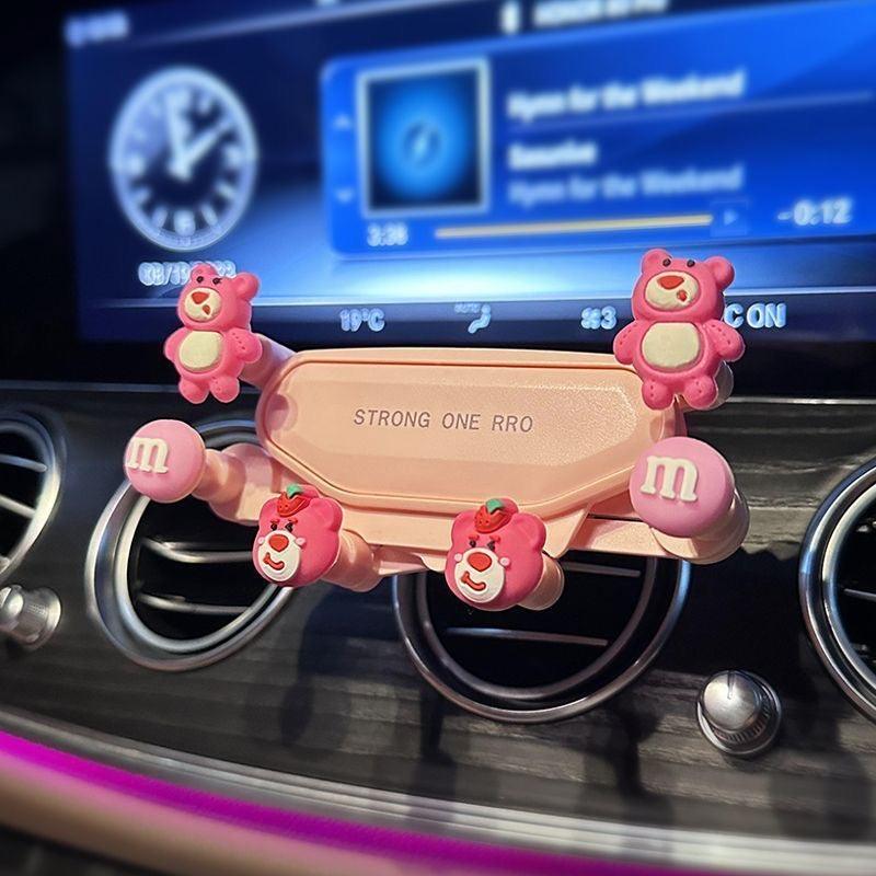 2024 New Car Navigation Handstand Gravity Design Air Outlet Instrument Stand Suction Cup Navigation Fixed Stand
