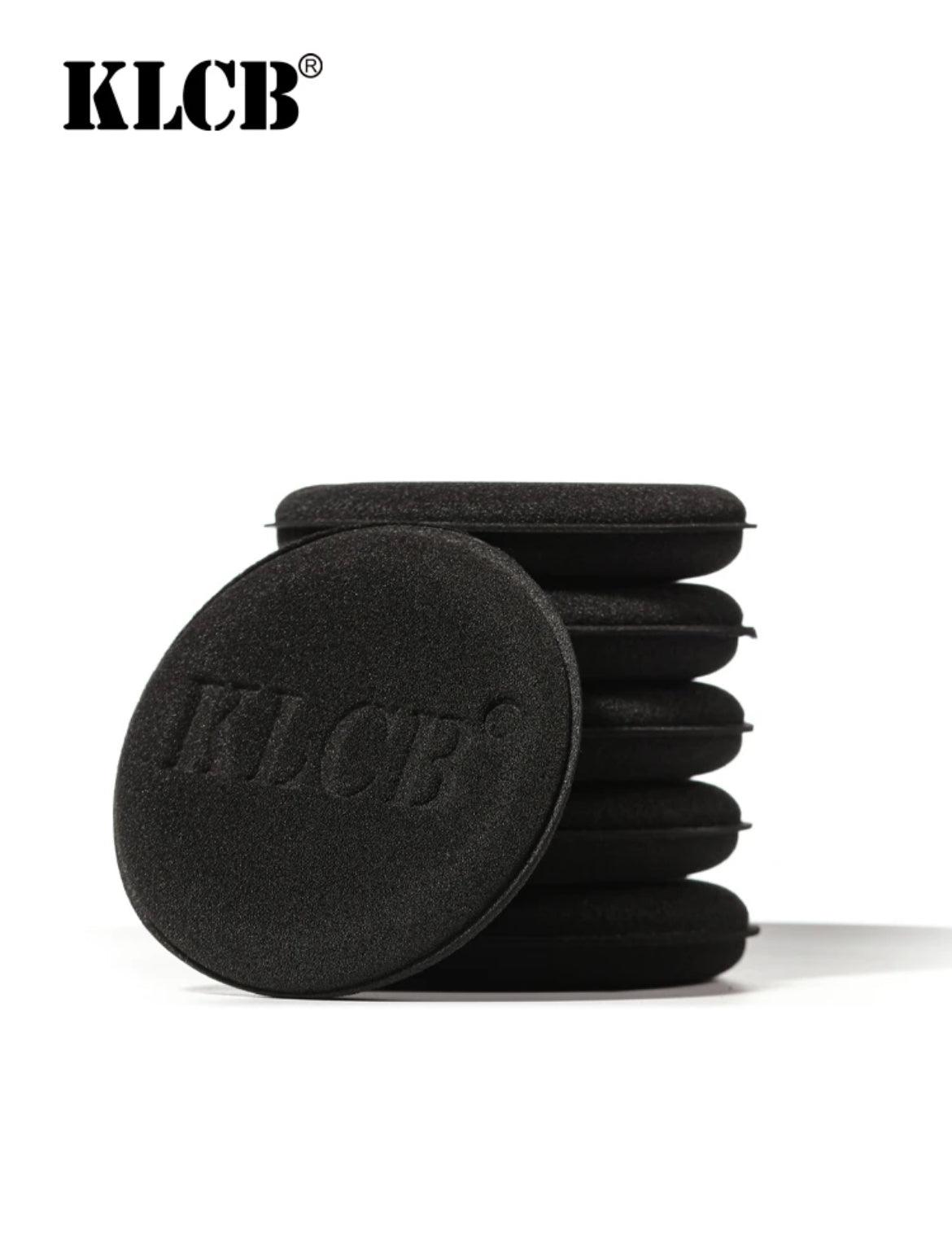 KLCB Car Wax Coating Hand Tool Circular Press Edge Good Quality Block Solid Wax Coating Wax Sponge (Pack of 6)
