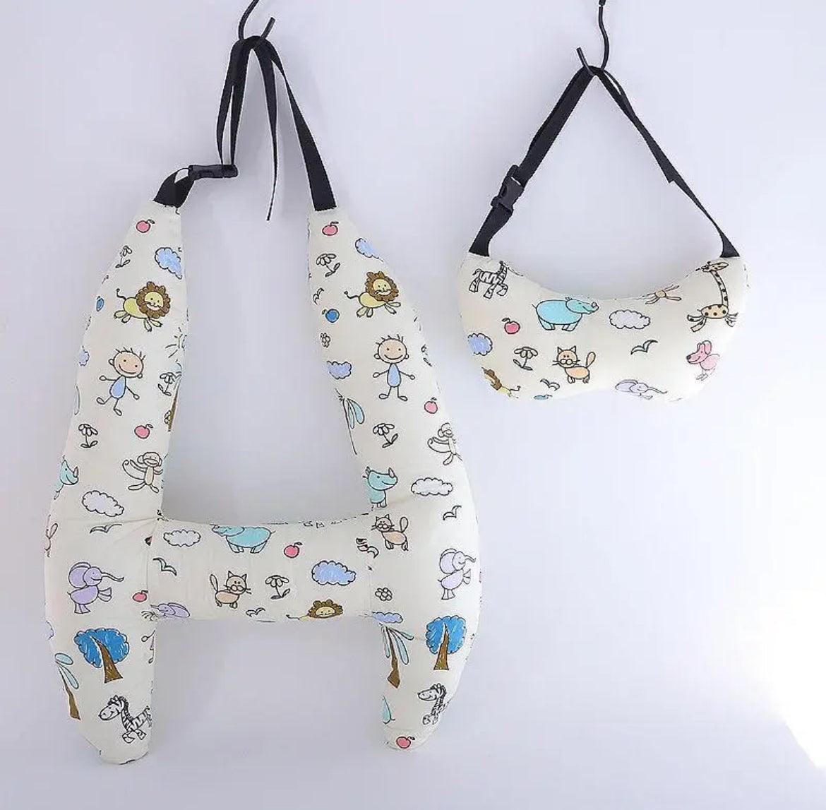 Useful items for sleeping in the car, such as car body pillows, shoulder pillows, neck pillows for the back seat, and cushions for the car.