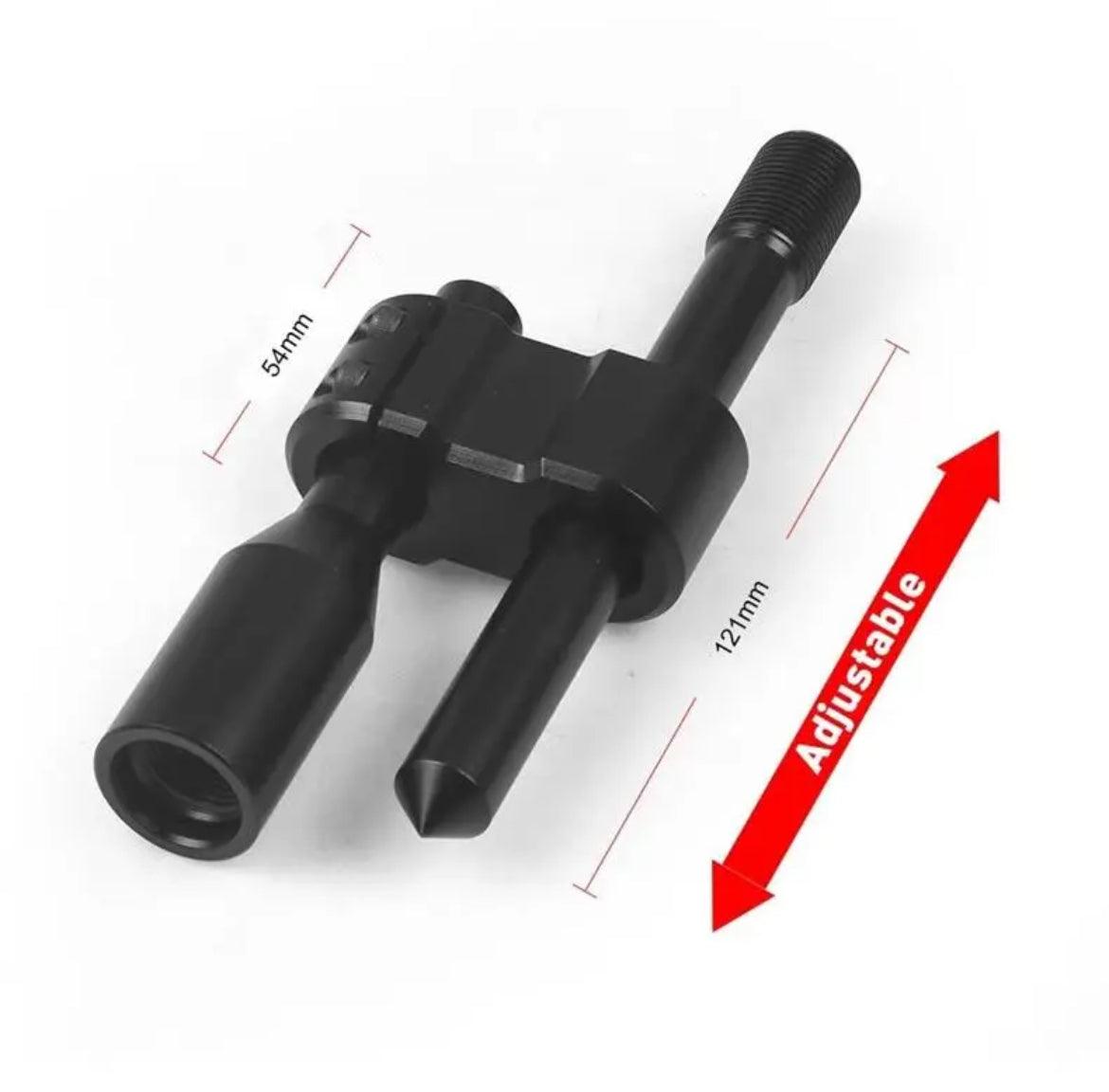 Car Shift Knob Extension Rod, for Manual Shift, Universal Adjustable Metal Shift Knob Extension Rod