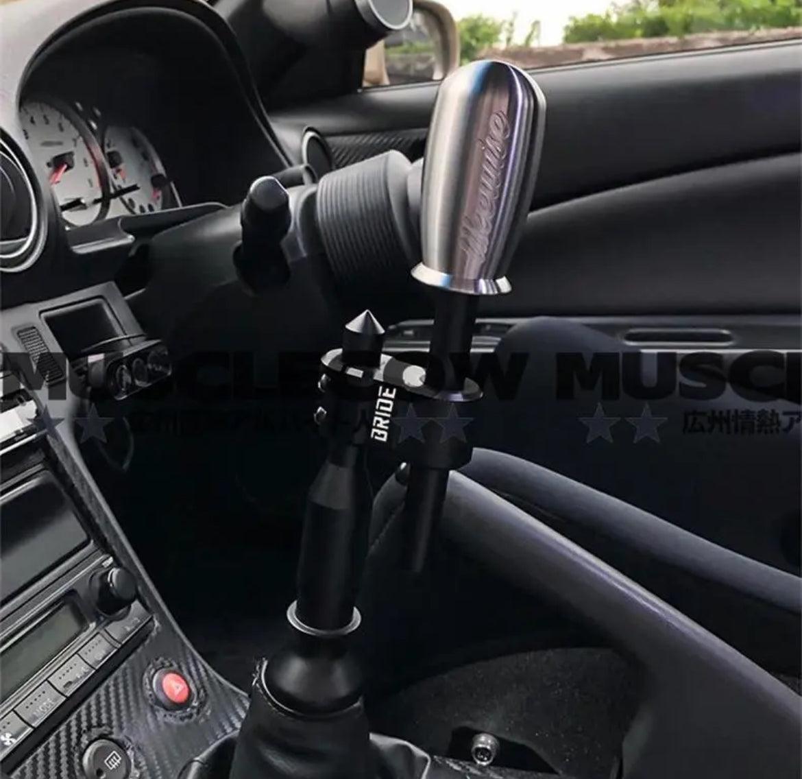 Car Shift Knob Extension Rod, for Manual Shift, Universal Adjustable Metal Shift Knob Extension Rod