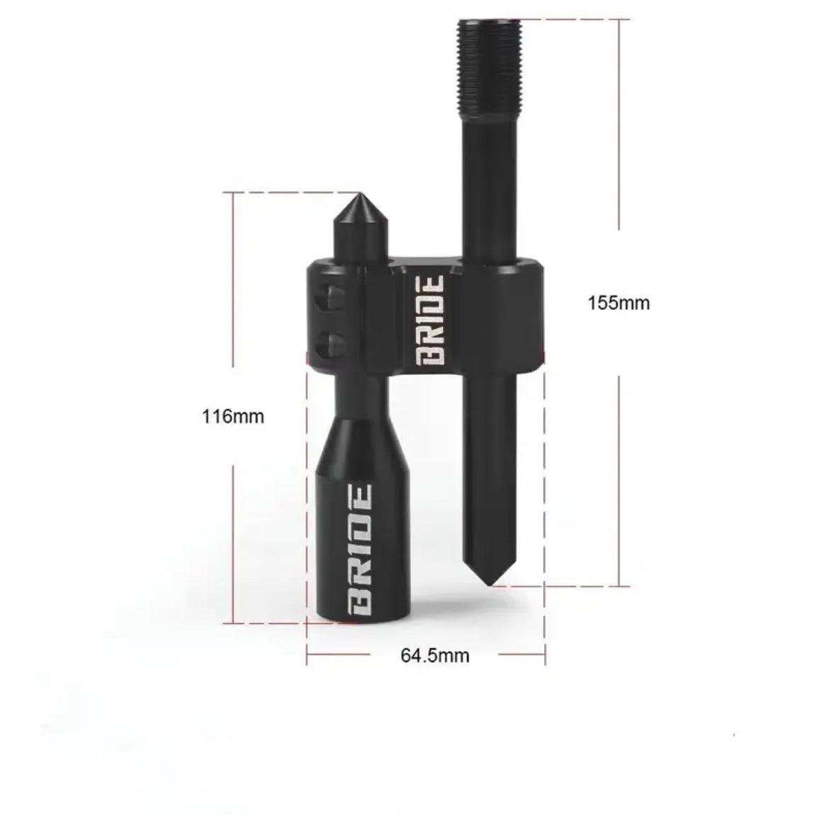 Car Shift Knob Extension Rod, for Manual Shift, Universal Adjustable Metal Shift Knob Extension Rod