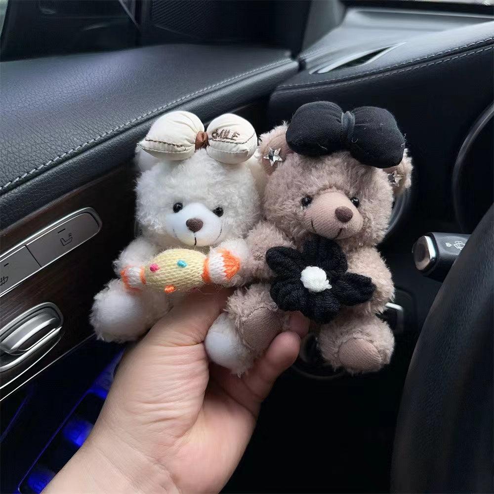 Popular items - Car dashboard Car decorations - Cute bear and dog decorations Funny dog stuffed animal Car wiper decorations
