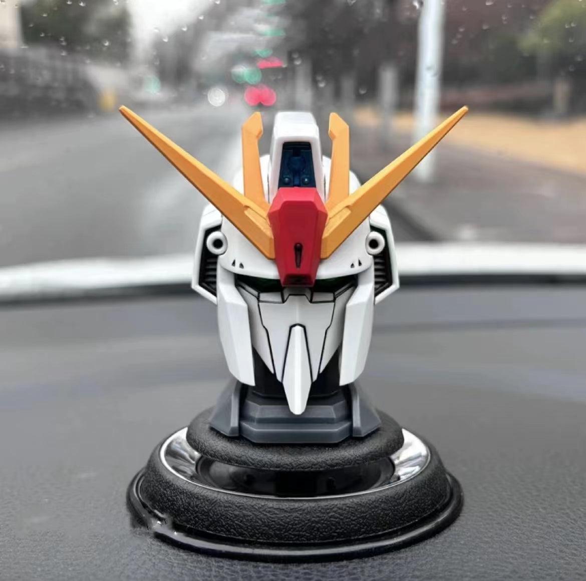 Gundam car air freshener with figure figures, creative model interior, original Zaku head, high temperature resistant dashboard ornament
