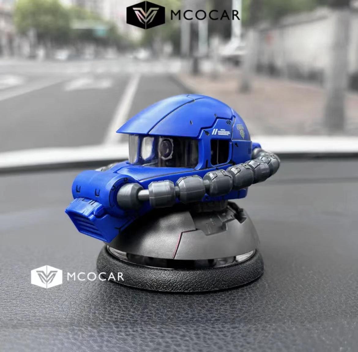 Gundam car air freshener with figure figures, creative model interior, original Zaku head, high temperature resistant dashboard ornament
