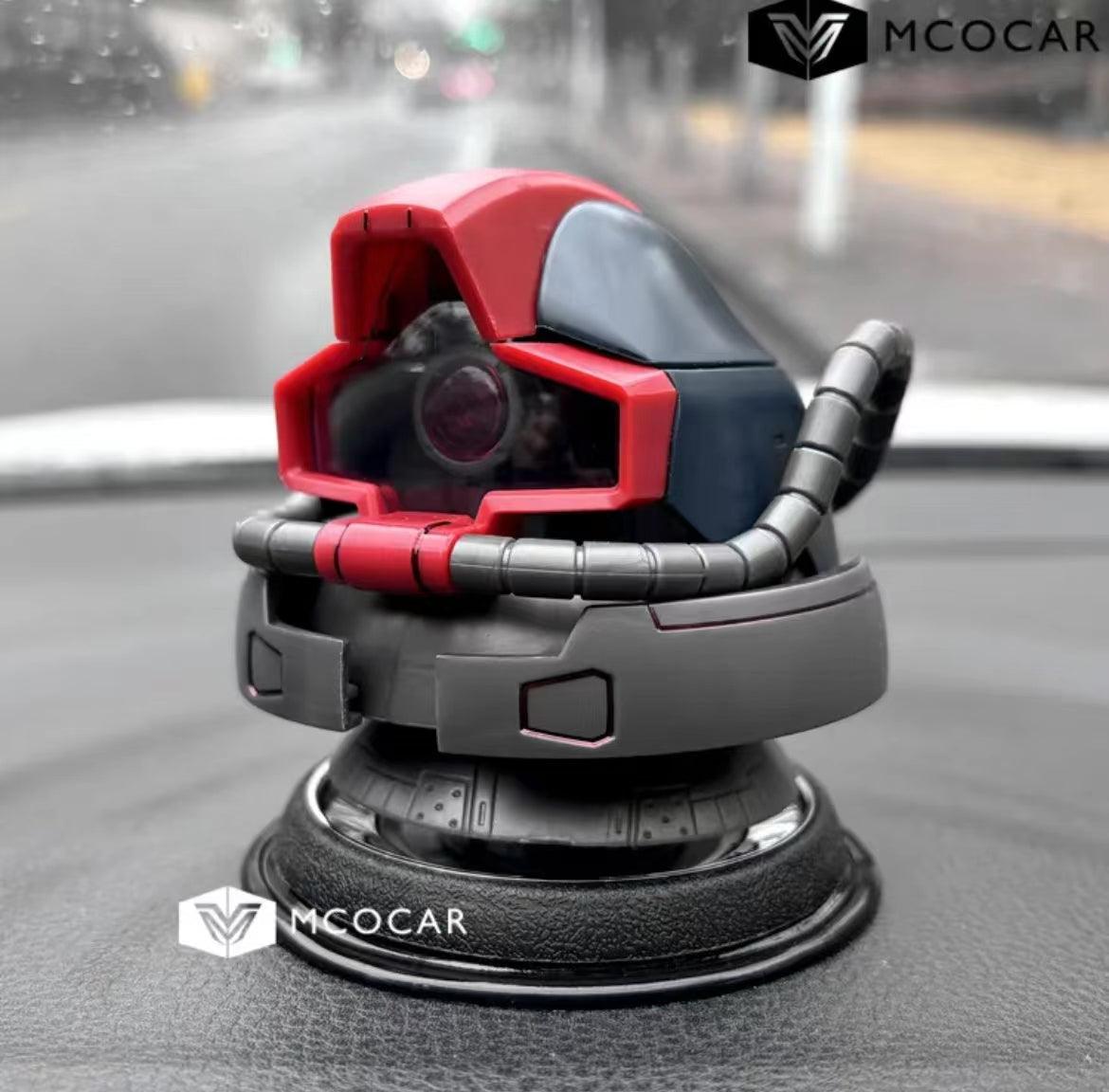 Gundam car air freshener with figure figures, creative model interior, original Zaku head, high temperature resistant dashboard ornament