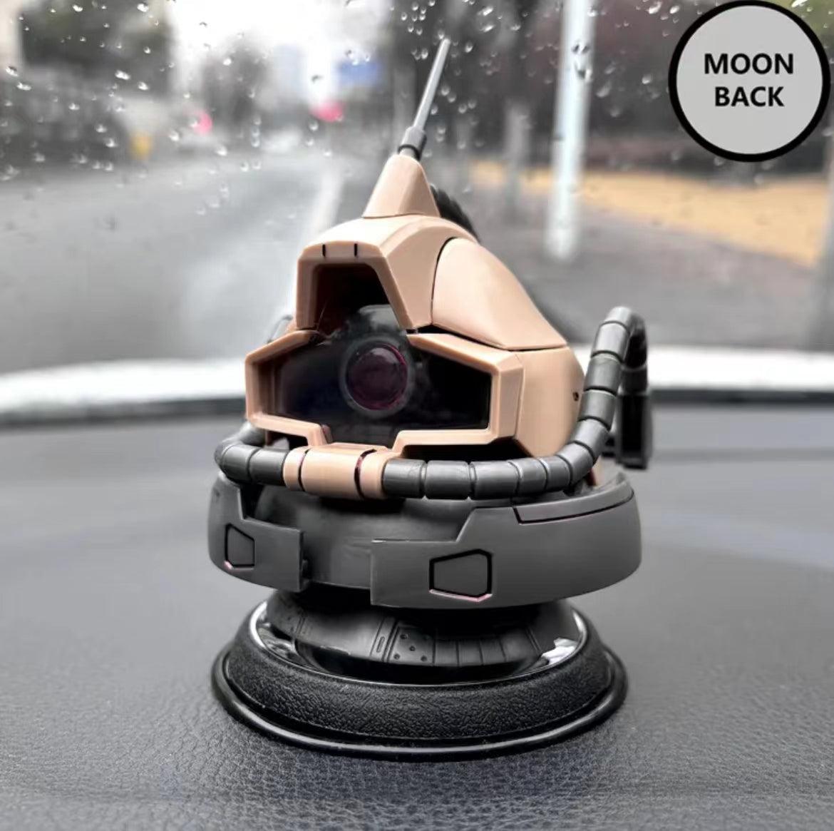 Gundam car air freshener with figure figures, creative model interior, original Zaku head, high temperature resistant dashboard ornament