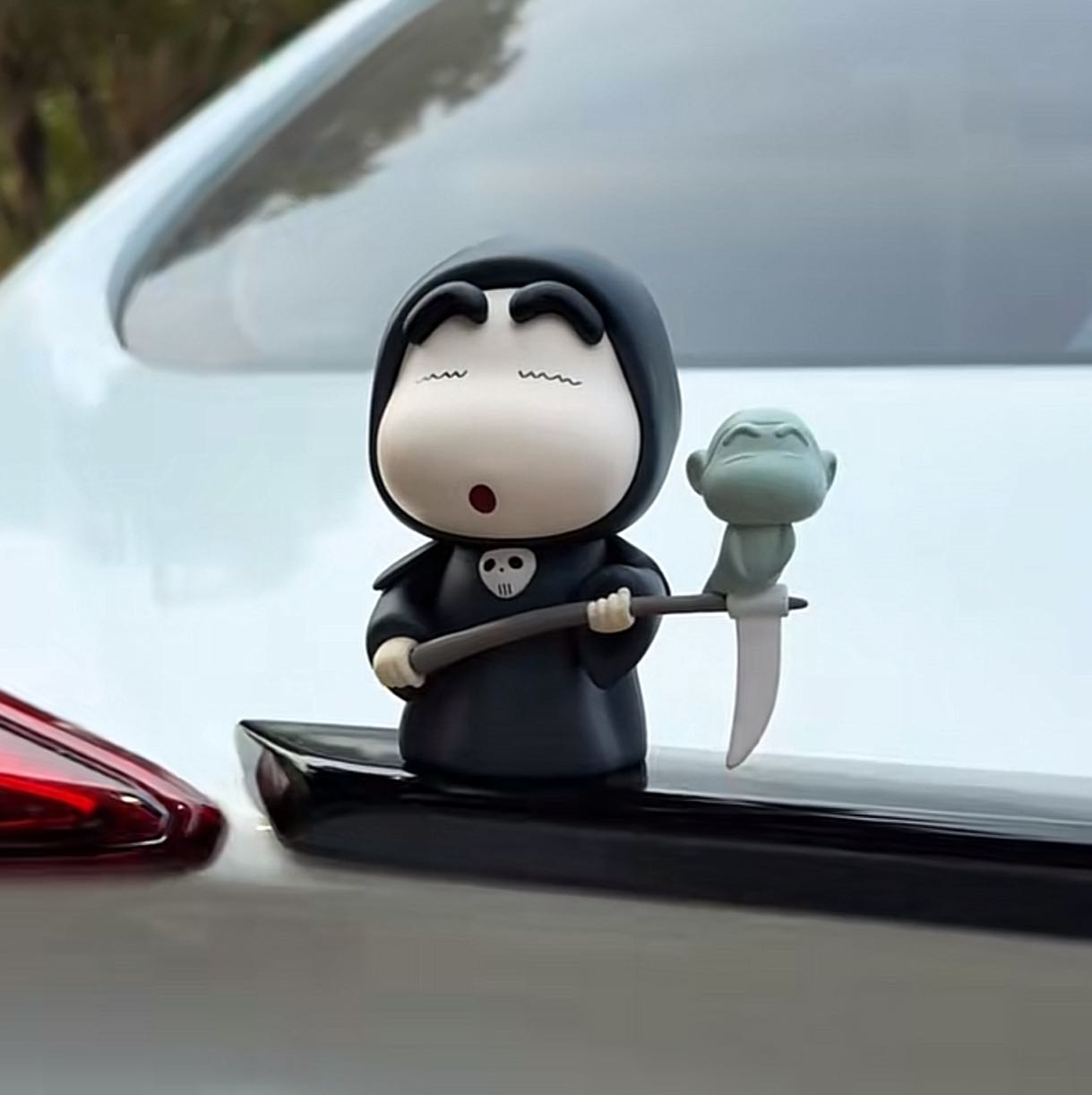 Halloween exclusive! Unique Grim Reaper car accessories — creative decorations to brighten up your car interior