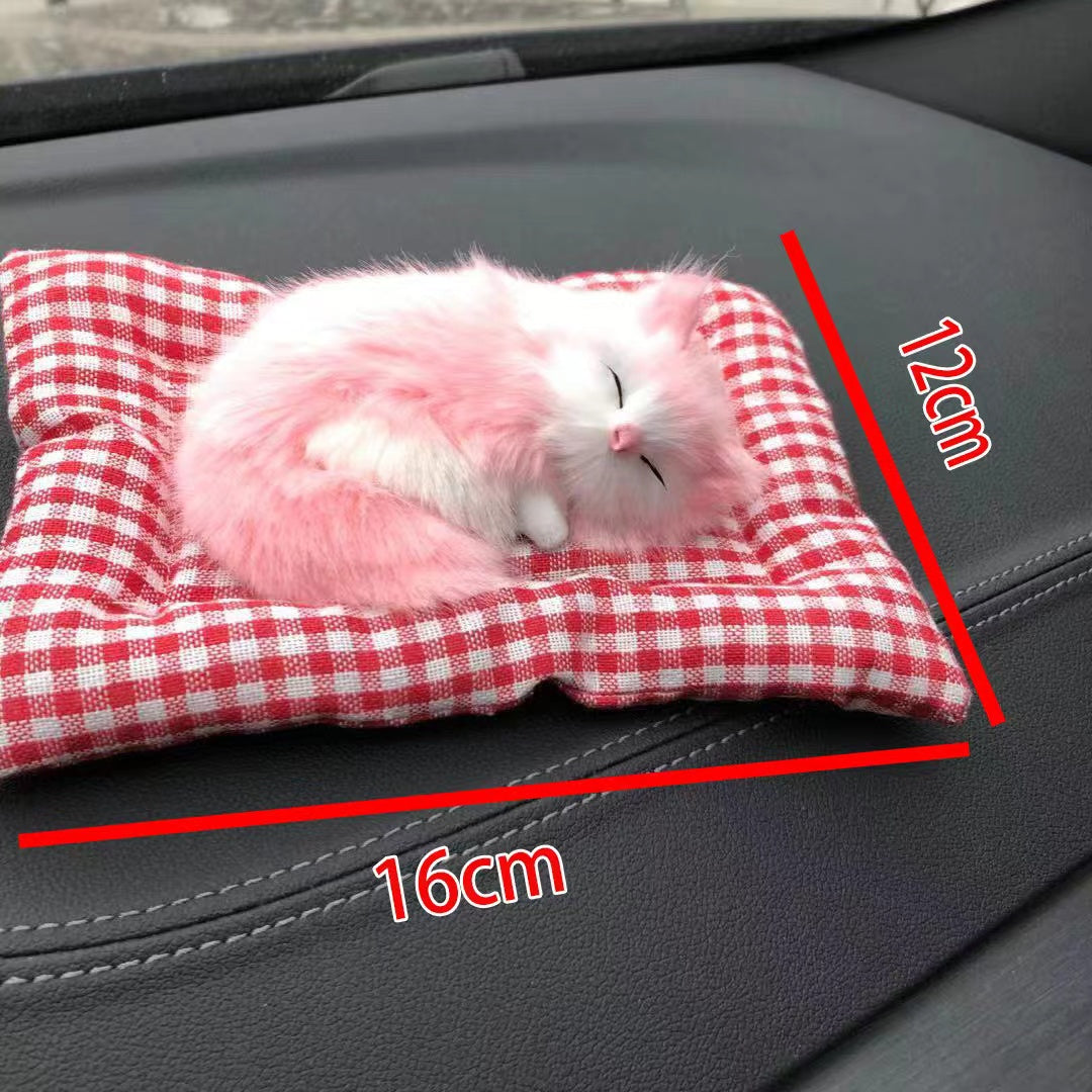 Realistic cat-shaped bamboo charcoal activated carbon car accessories — Car interior decoration | Moisture absorption and deodorization | Cute cat decoration