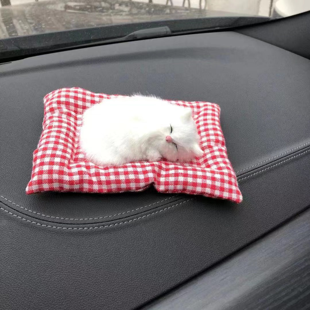 Realistic cat-shaped bamboo charcoal activated carbon car accessories — Car interior decoration | Moisture absorption and deodorization | Cute cat decoration
