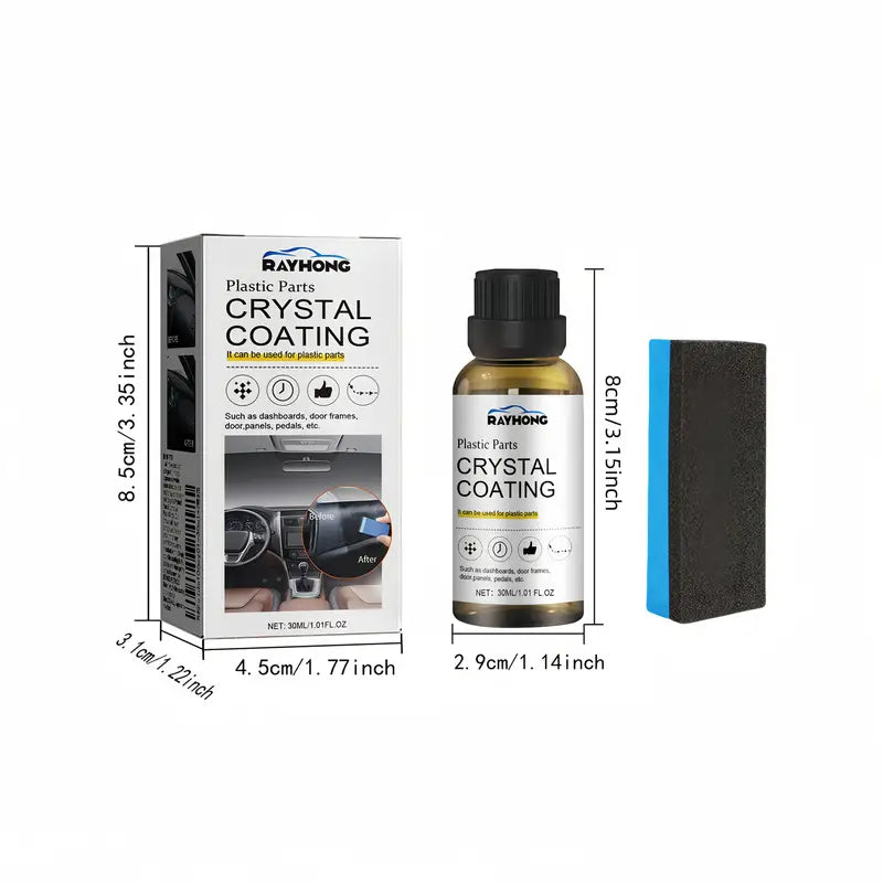Vehicle plastic renovation agent, automotive interior coating agent, instrument panel repair agent, plastic leather polish agent