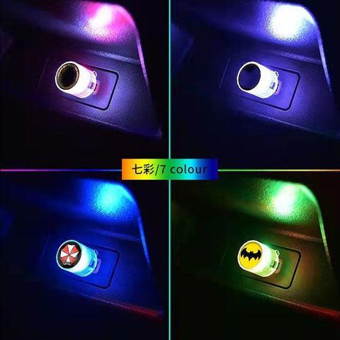 USB Decoration Car Mood Lamp LED Rainbow 3pcs Car Supplies