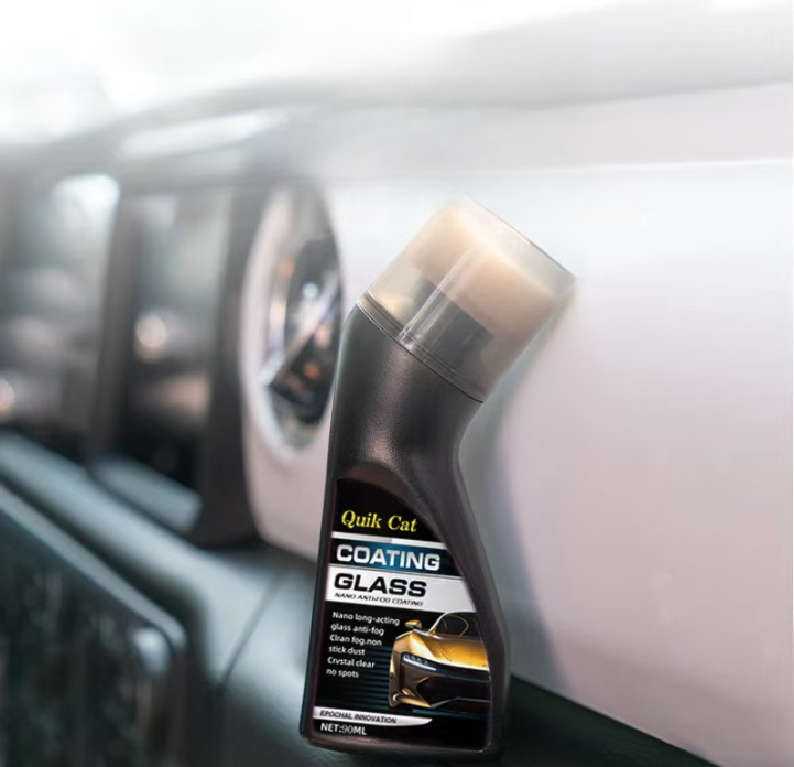 Clear glass anti-fog coating agent for cars | Anti-fog and de-fog agent for helmet shields, windshields, and side mirrors.