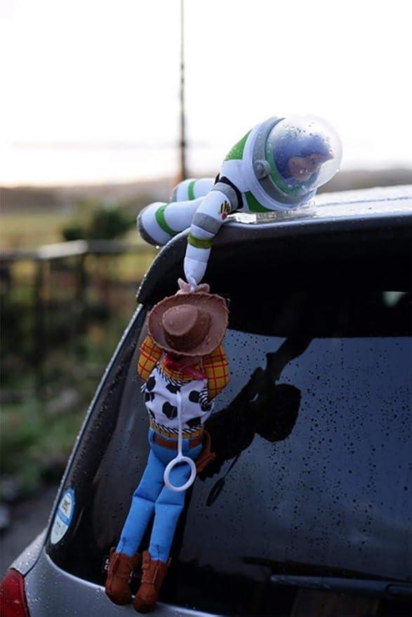 Car exterior products, car exterior, car stickers, car emblems, Woody plush toys, Buzz Lightyear plush toys, car decorations, cute, cool, fun, soothing, car decorations, automobiles