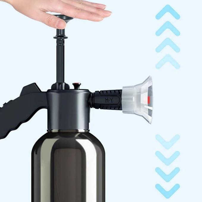 Foam Car Wash Spray | 2L Semi-Clear Water Bottle with Measuring Tape | Car Cleaning Supplies for Boat/Truck/Car Wash