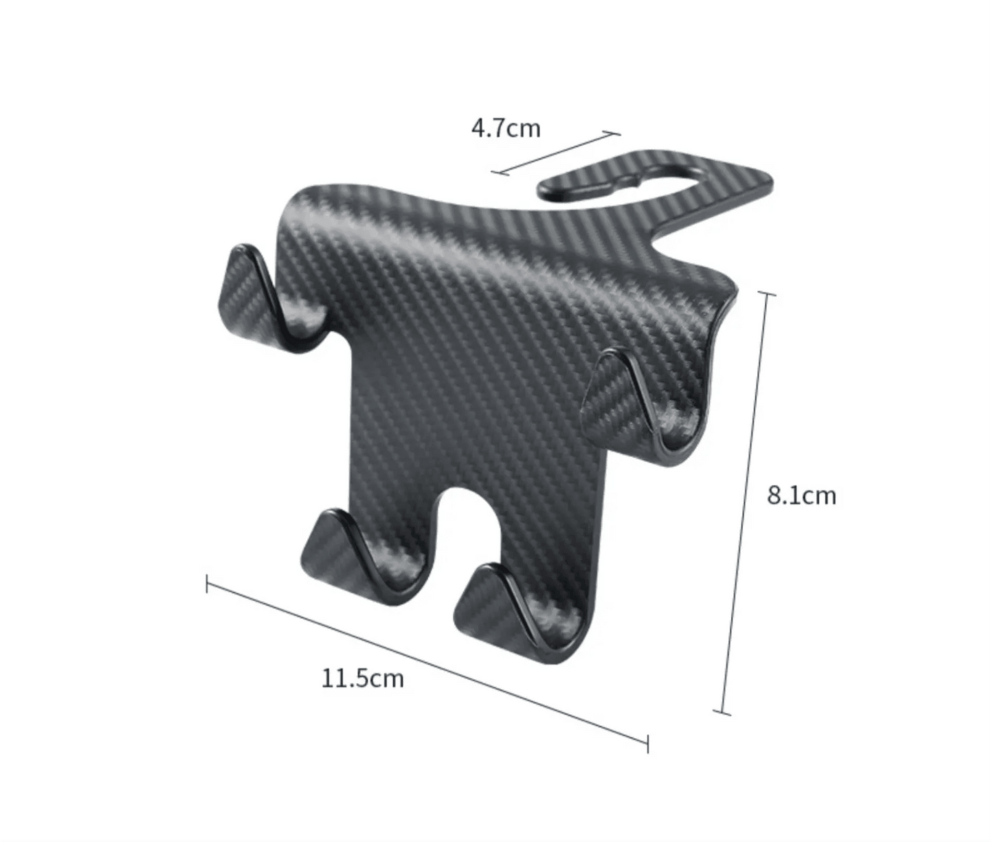 Car seat hooks, headrest hooks, 2 pieces, for hanging luggage, umbrellas, and garbage bags