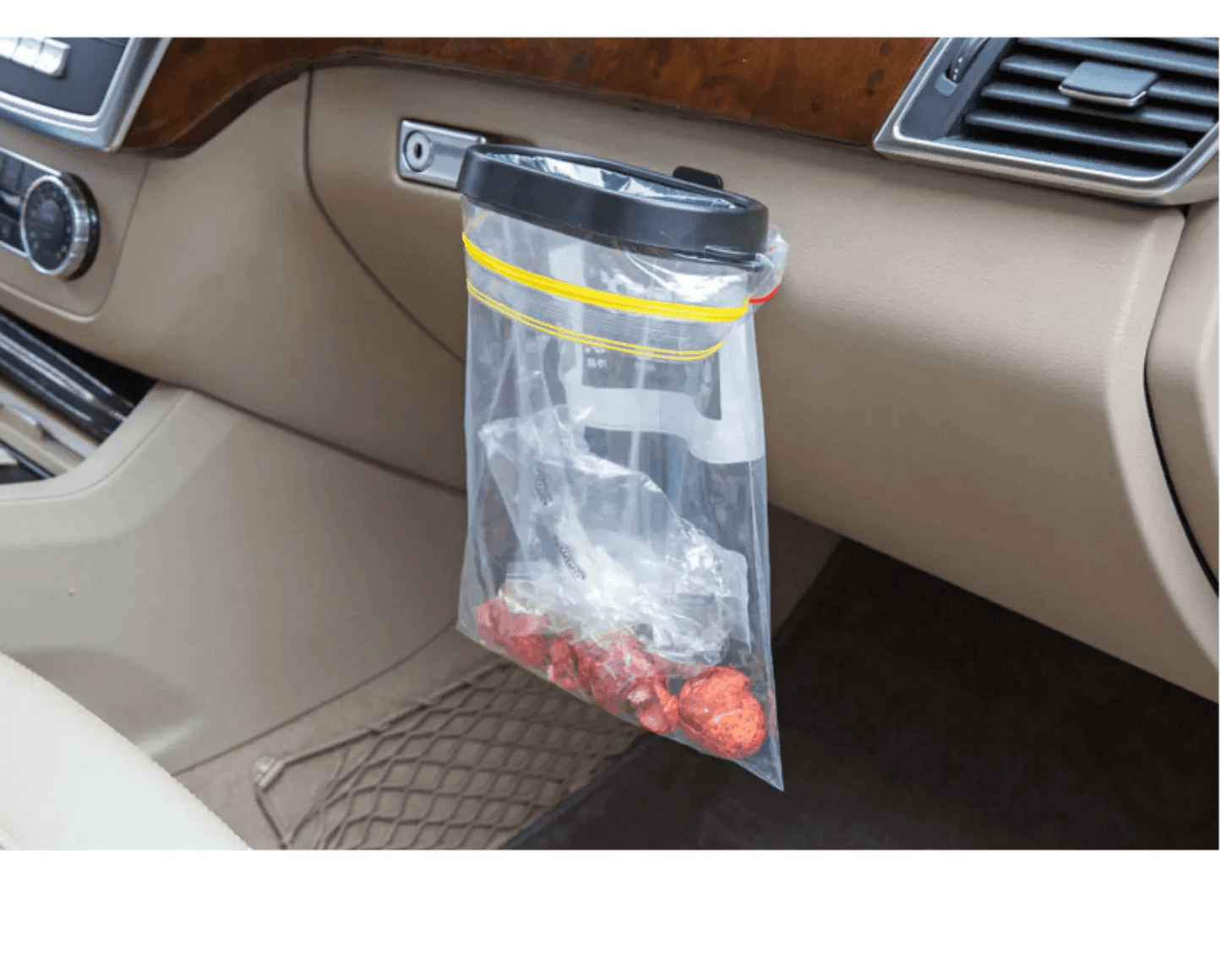 Car Trash Can丨 Space-saving Car Accessories Garbage Can Hanging Back Seat Trash Bag Not Included