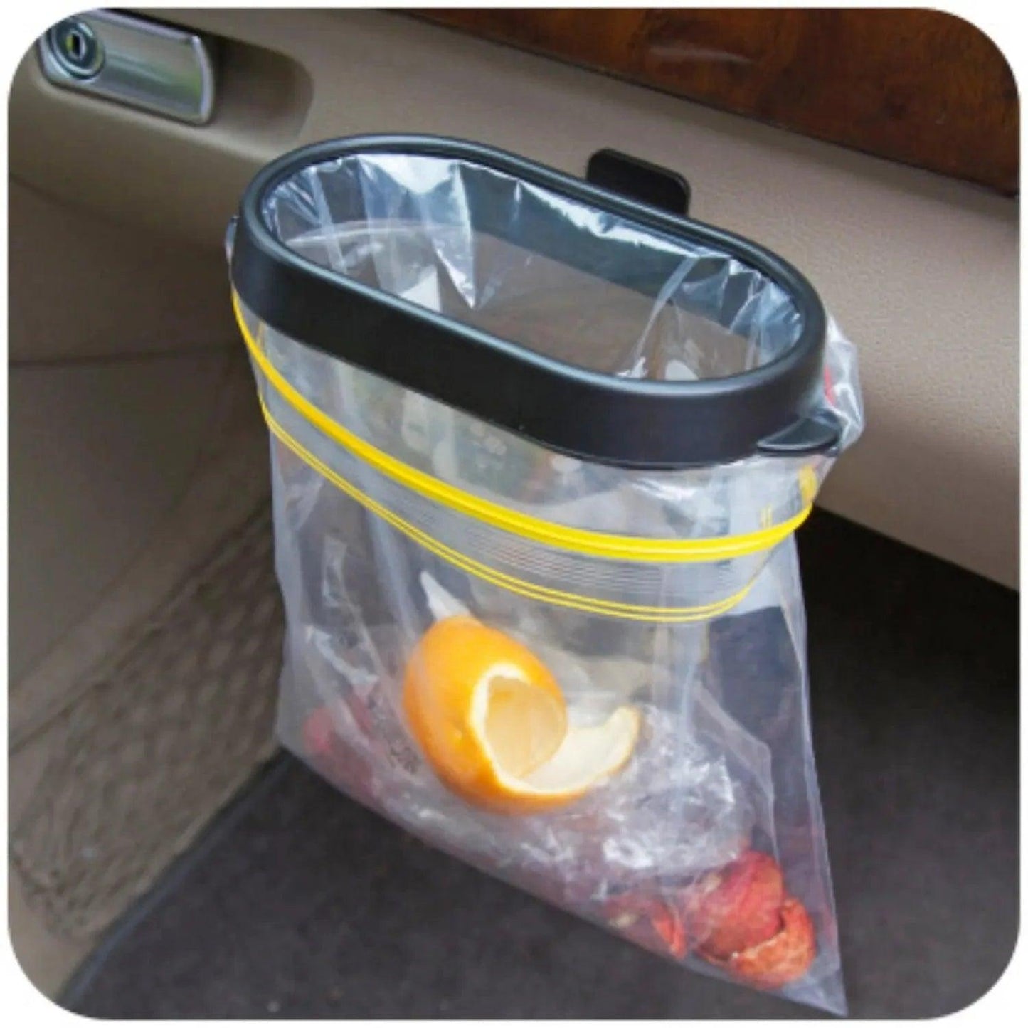 Car Trash Can丨 Space-saving Car Accessories Garbage Can Hanging Back Seat Trash Bag Not Included