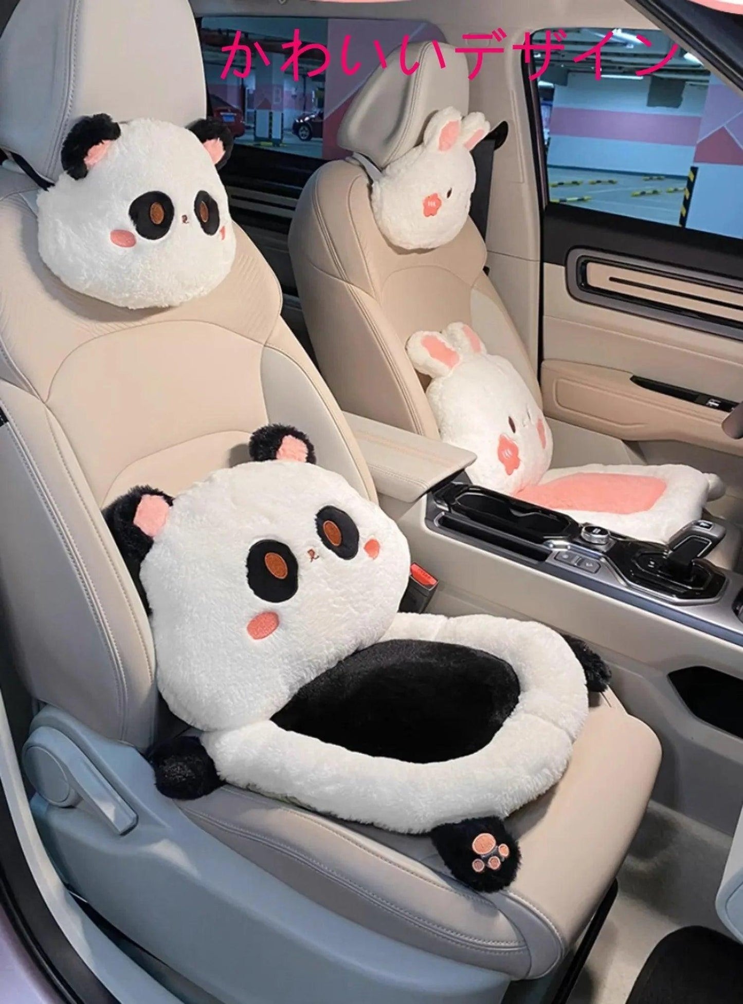 Car cushion! Neck and lumbar cushion! Cute design!