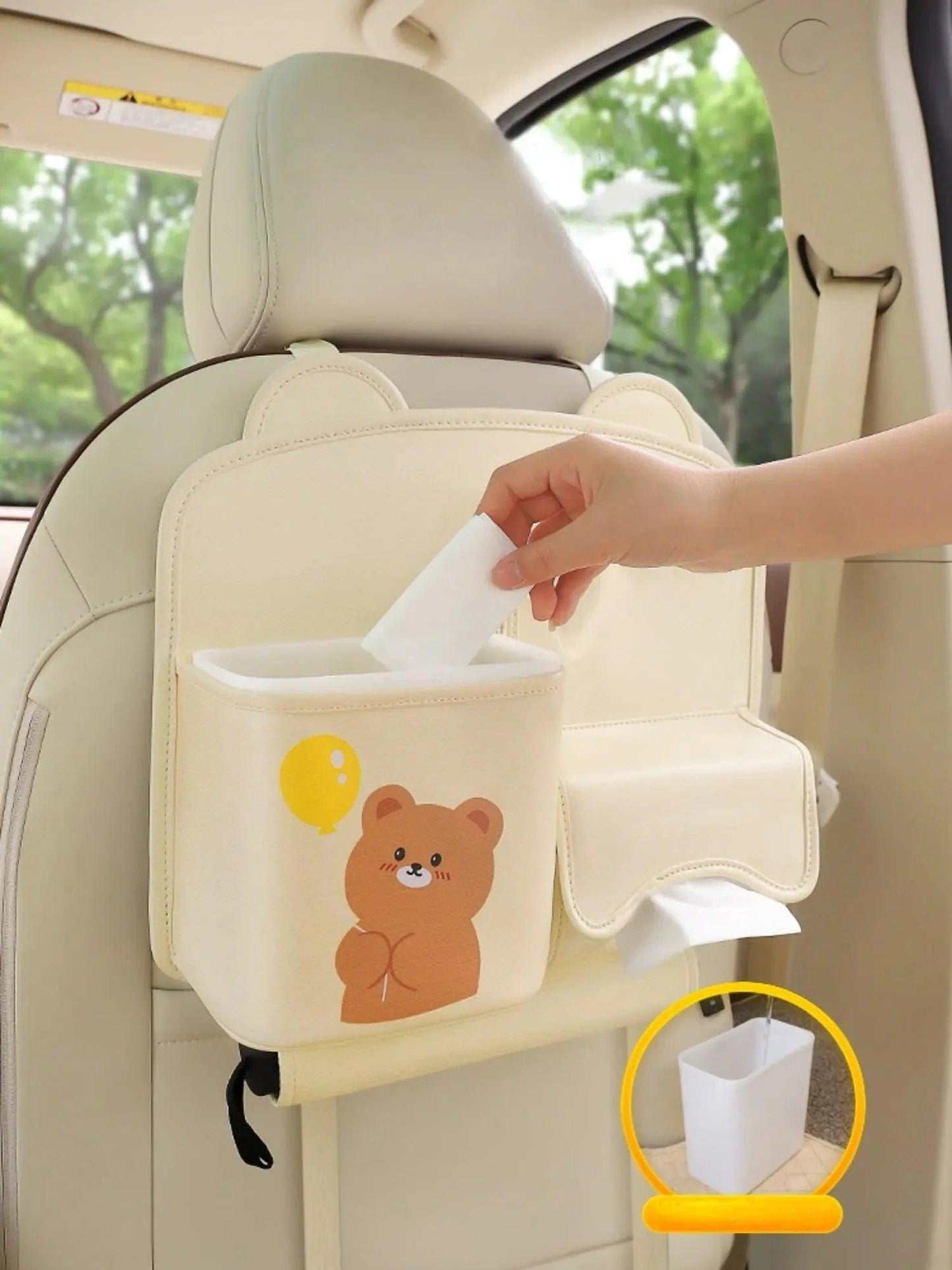 Car seat back pocket | Excellent storage capacity, you can easily store all the small items scattered around the car!