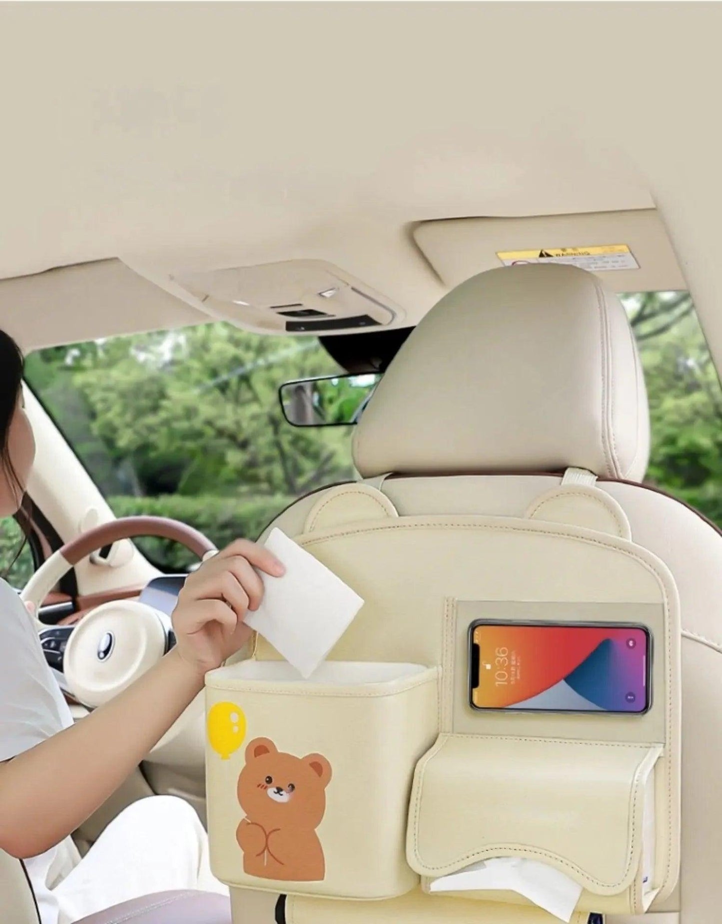 Car seat back pocket | Excellent storage capacity, you can easily store all the small items scattered around the car!