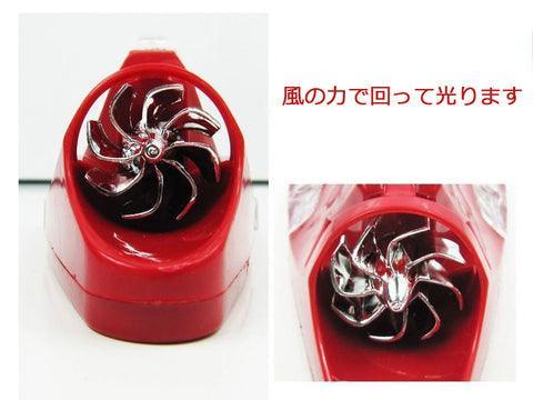 Shark fins rotate and light up with the power of the wind Colorful decorative lights Prevent car rear-end collisions