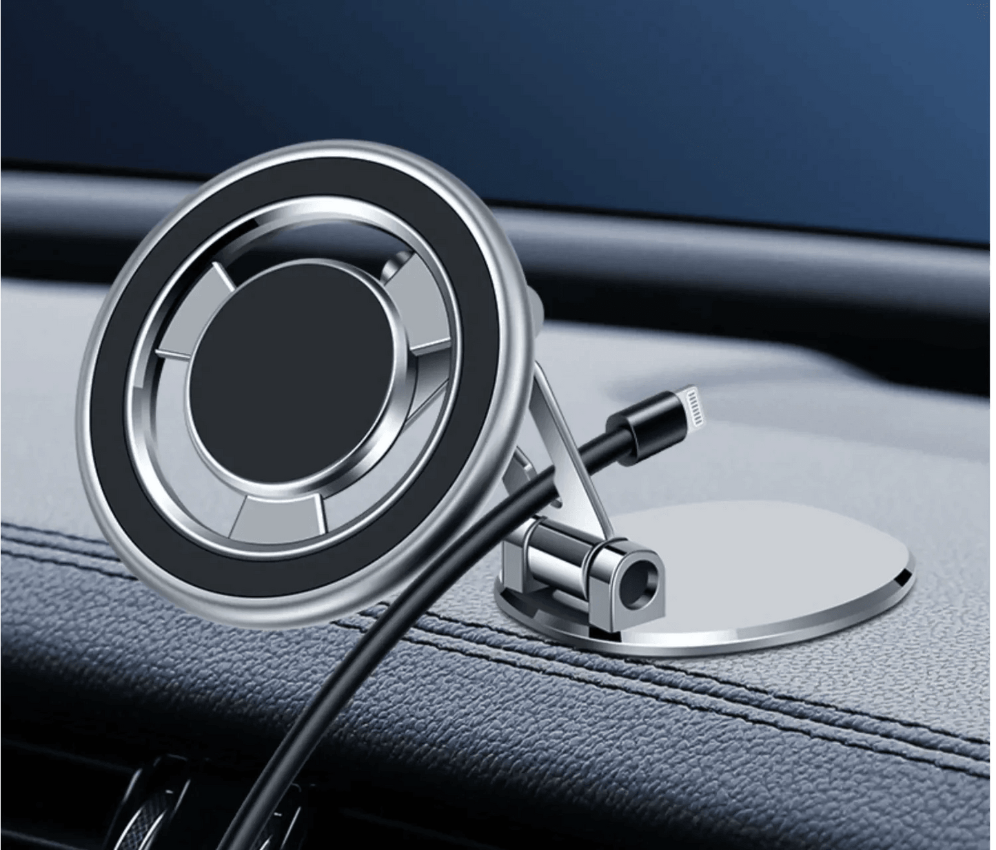 Car smartphone stand | Luxurious metal, foldable, magnetic