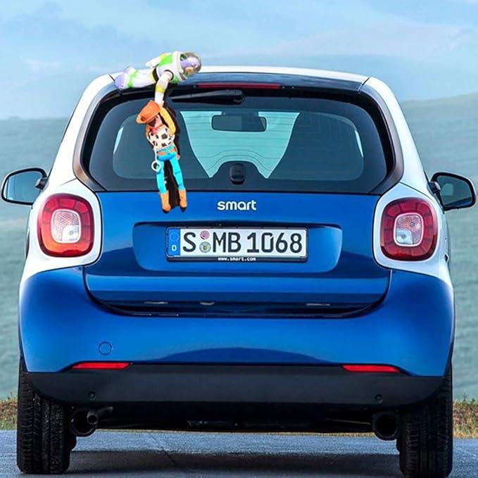 Car exterior products, car exterior, car stickers, car emblems, Woody plush toys, Buzz Lightyear plush toys, car decorations, cute, cool, fun, soothing, car decorations, automobiles