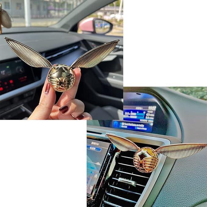 Car Air Freshener Golden Snitch Car Aroma Diffuser Car Air Freshener Car Diffuser Air Purifier Car Decoration Accessories (For Tesla)