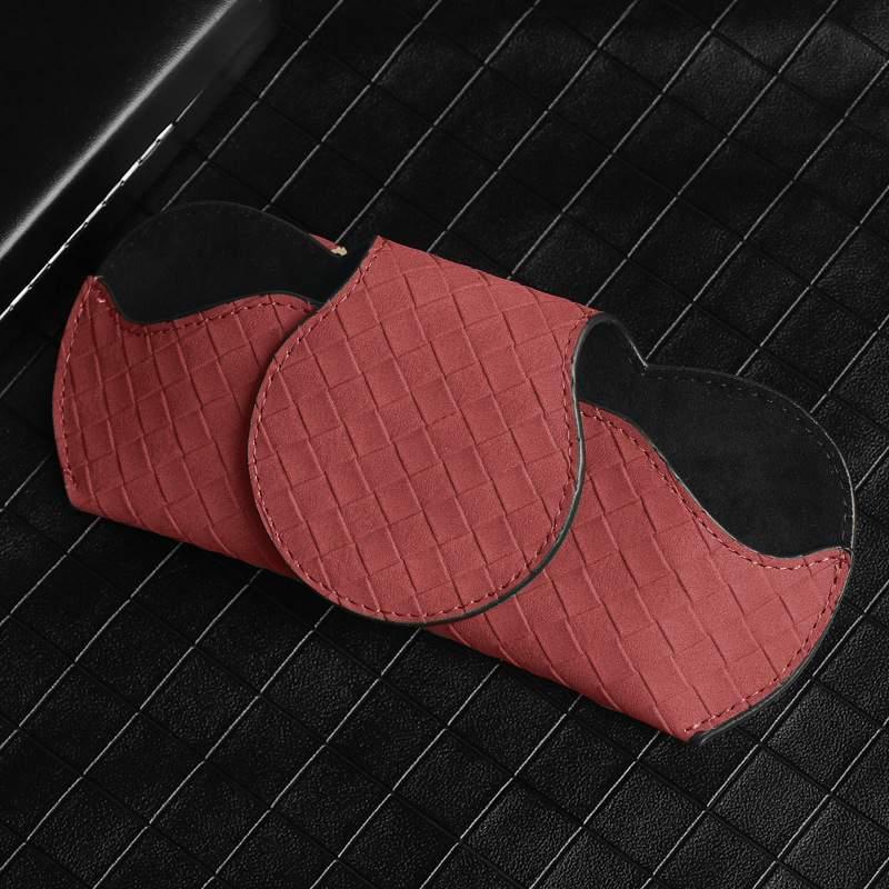 Available in 6 colors: Car glasses clip | Leather, creative, sunshade, glasses case, car accessories