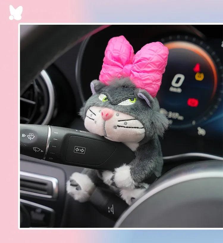 Parking brake decoration | Car accessories, car supplies, car audio decorations, stuffed toys, cute cats, car supplies
