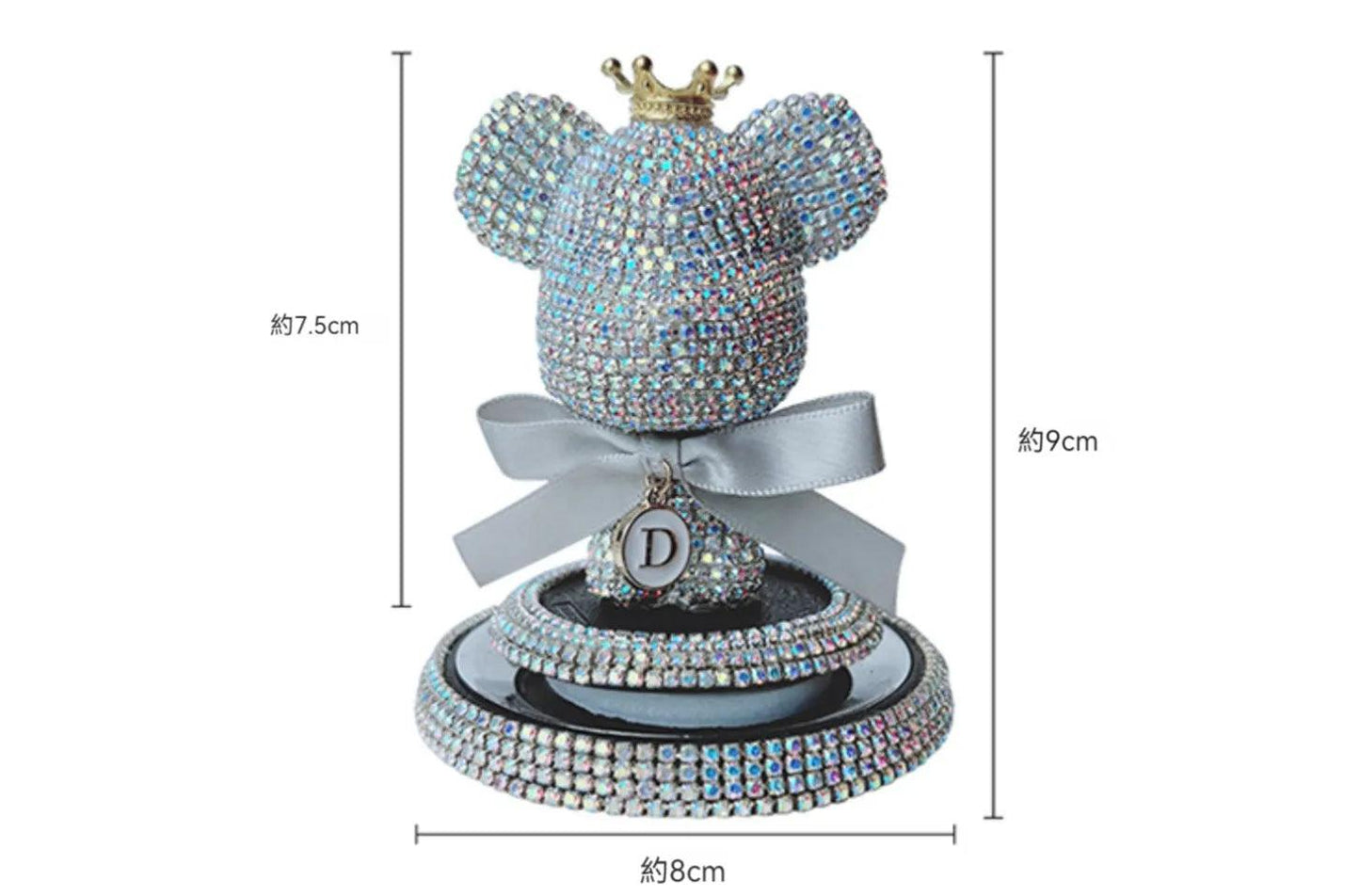 Car air freshener | Can be used with essential oils, aroma, cute bear, rhinestone, luxurious, attaches to car air conditioner vent, car accessories