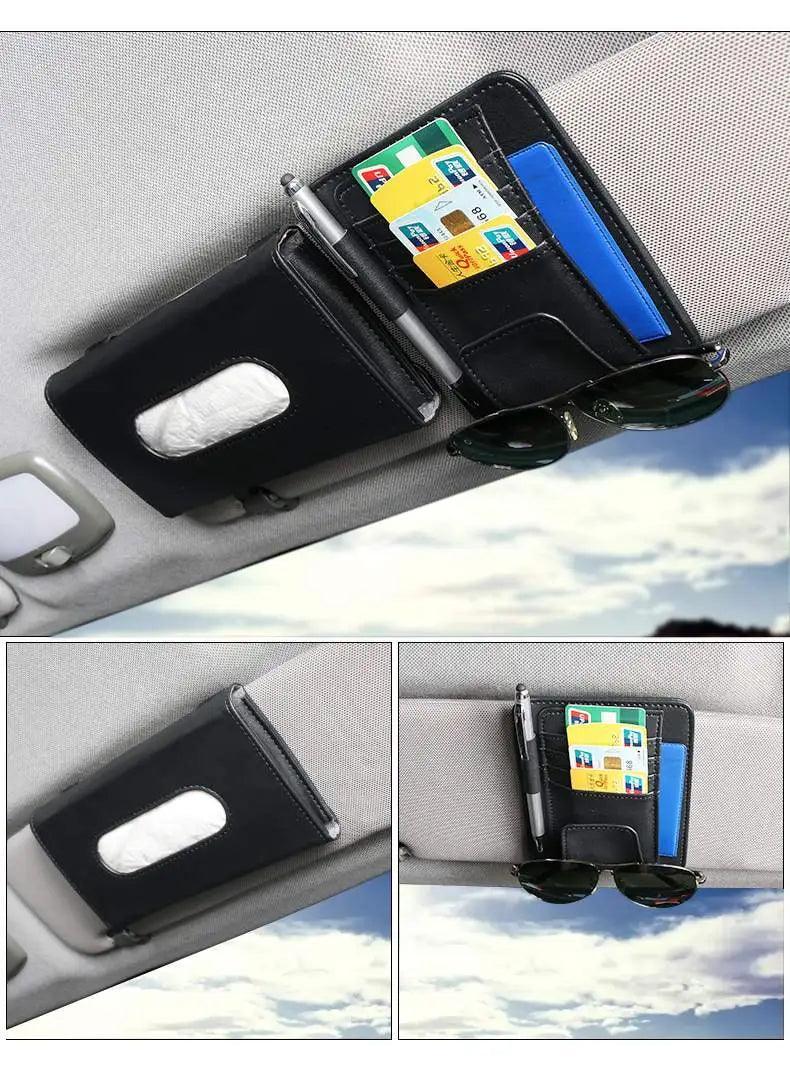 Car tissue box | Sun visor clip, card holder, storage, car supplies, car tissue box, sunroof