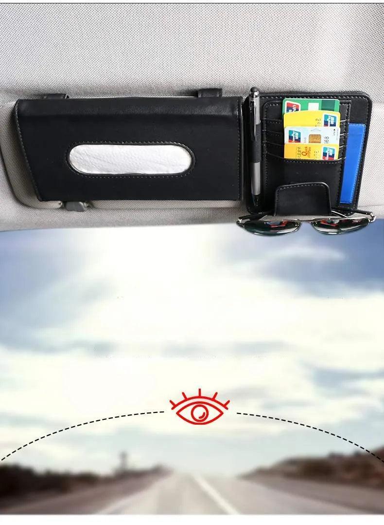 Car tissue box | Sun visor clip, card holder, storage, car supplies, car tissue box, sunroof