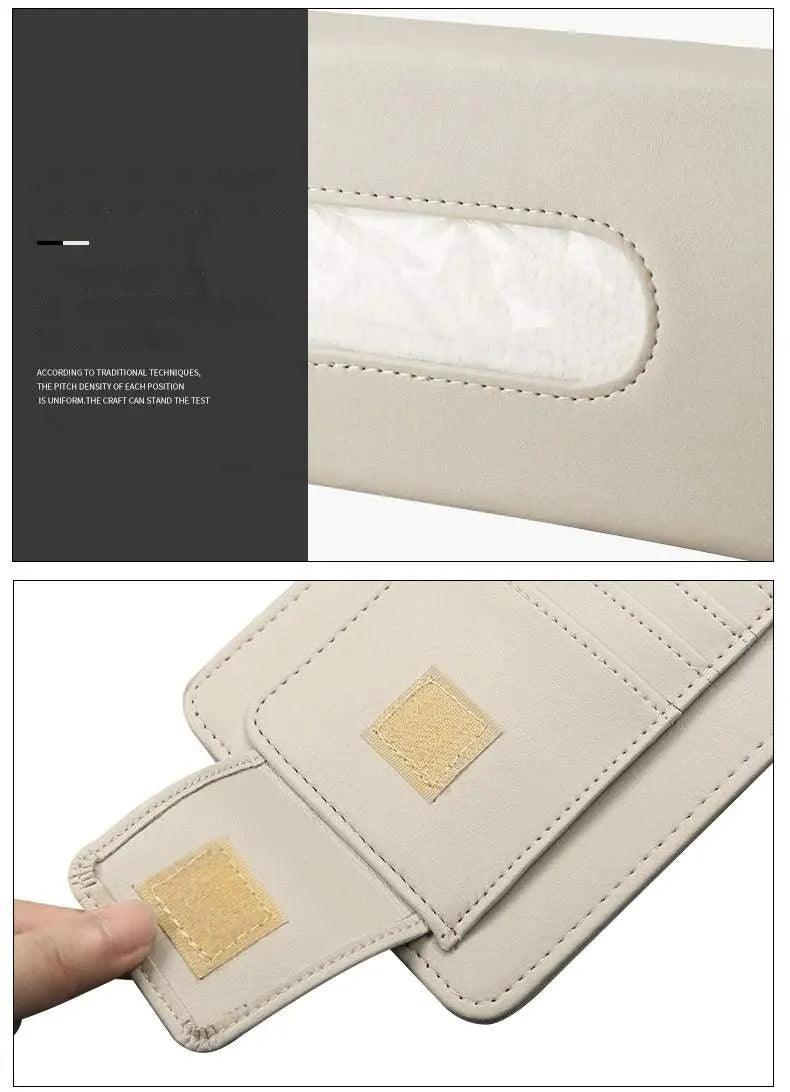 Car tissue box | Sun visor clip, card holder, storage, car supplies, car tissue box, sunroof