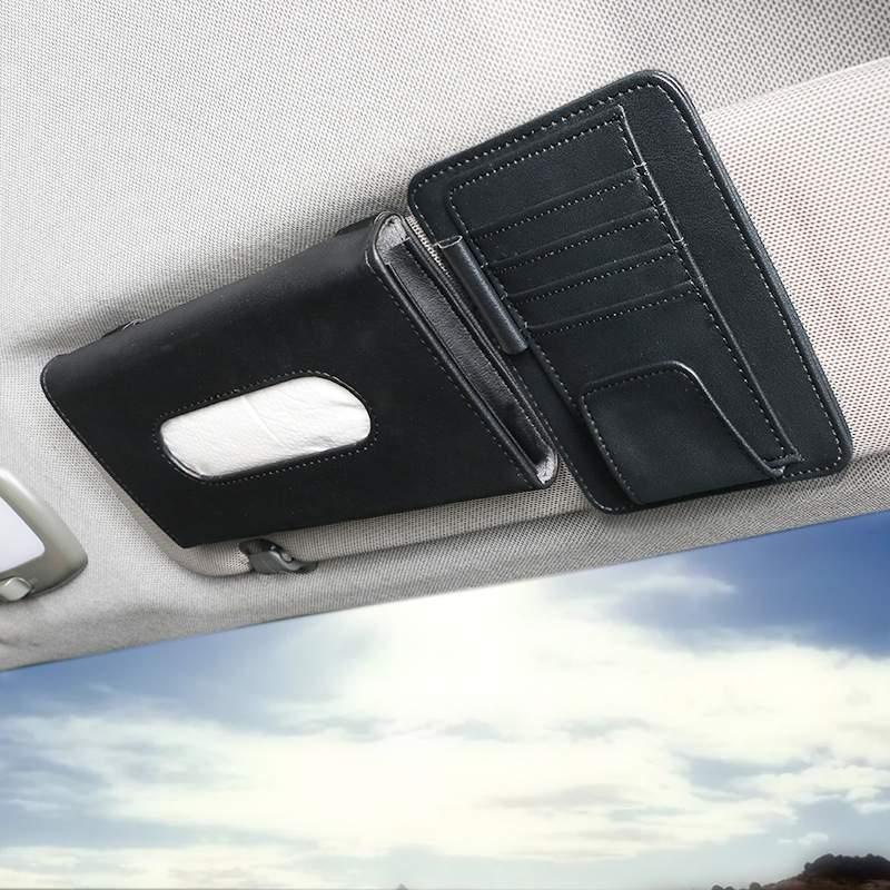 Car tissue box | Sun visor clip, card holder, storage, car supplies, car tissue box, sunroof