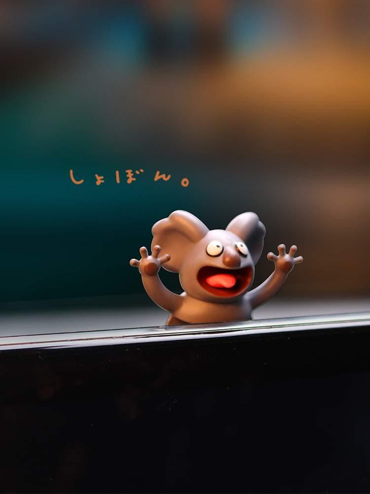 Car interior decorations | Cute, beckoning cat, car, center console, screen, flat mascot