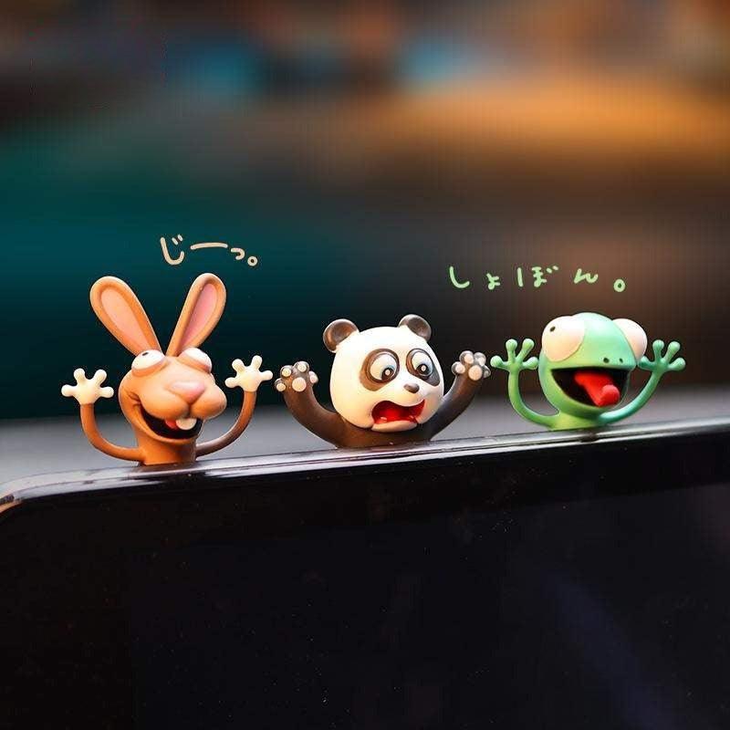 Car interior decorations | Cute, beckoning cat, car, center console, screen, flat mascot
