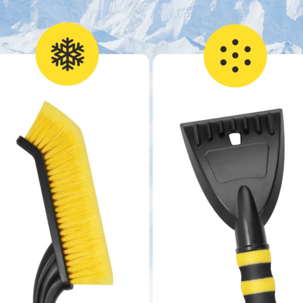 Car snow brush | Snow removal brush, shovel, scraper, cleaning tool, total length 67cm