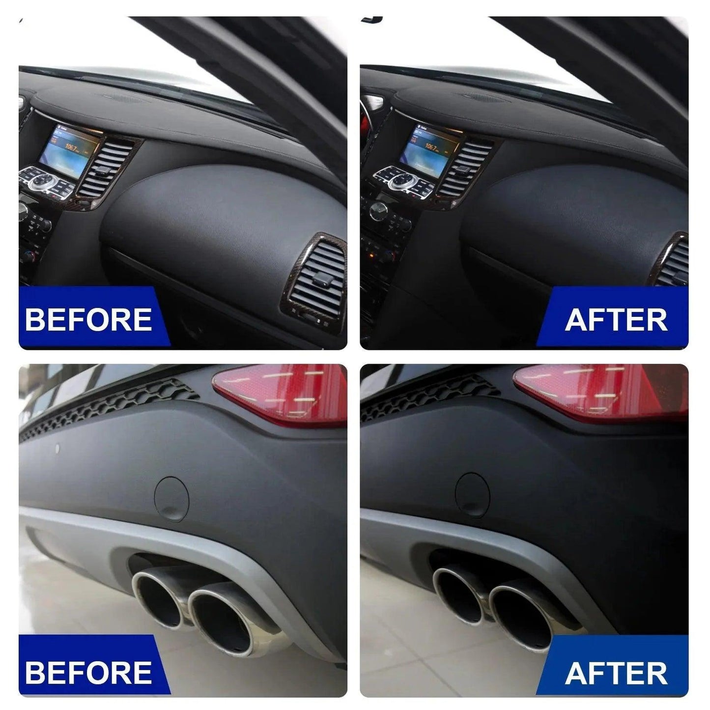 【2点セット】車のプラスチック修復コーティング剤|車のプラスチック活性化コーティングスプレー・素早くリフレッシュ・スプレー