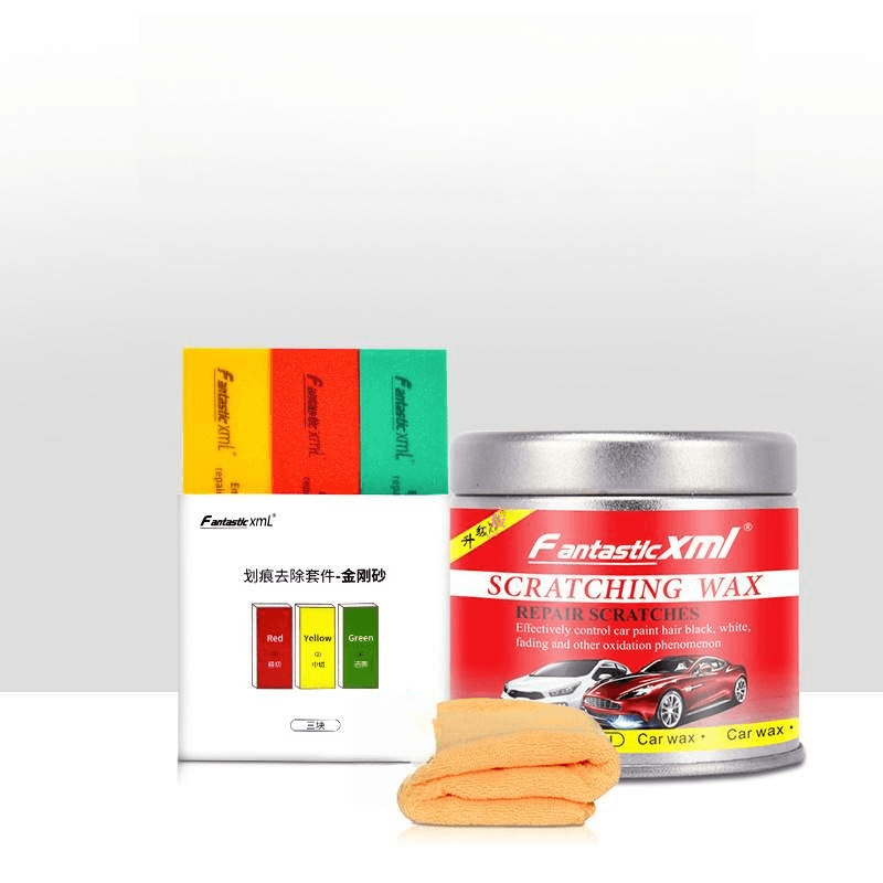 Car scratch remover | Car supplies, car wash supplies, for removing scratches, protecting and polishing car paint surfaces. Includes cloth, towel and emery.