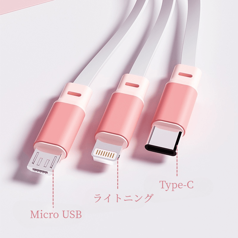 Miffy 3 in 1 USB multi-charging cable | Retractable, fast charging, Lightning/Micro USB/Type-C, cute Miffy, smart chip