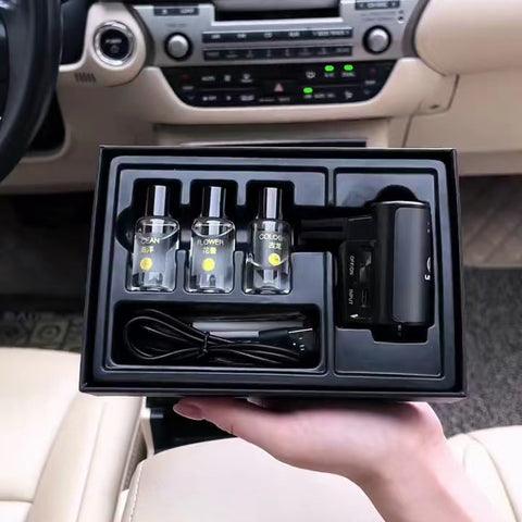 Car air freshener (3 bottles of essential oil) A car air freshener that automatically sprays perfume into the car's air outlet using a car-mounted air freshener machine.