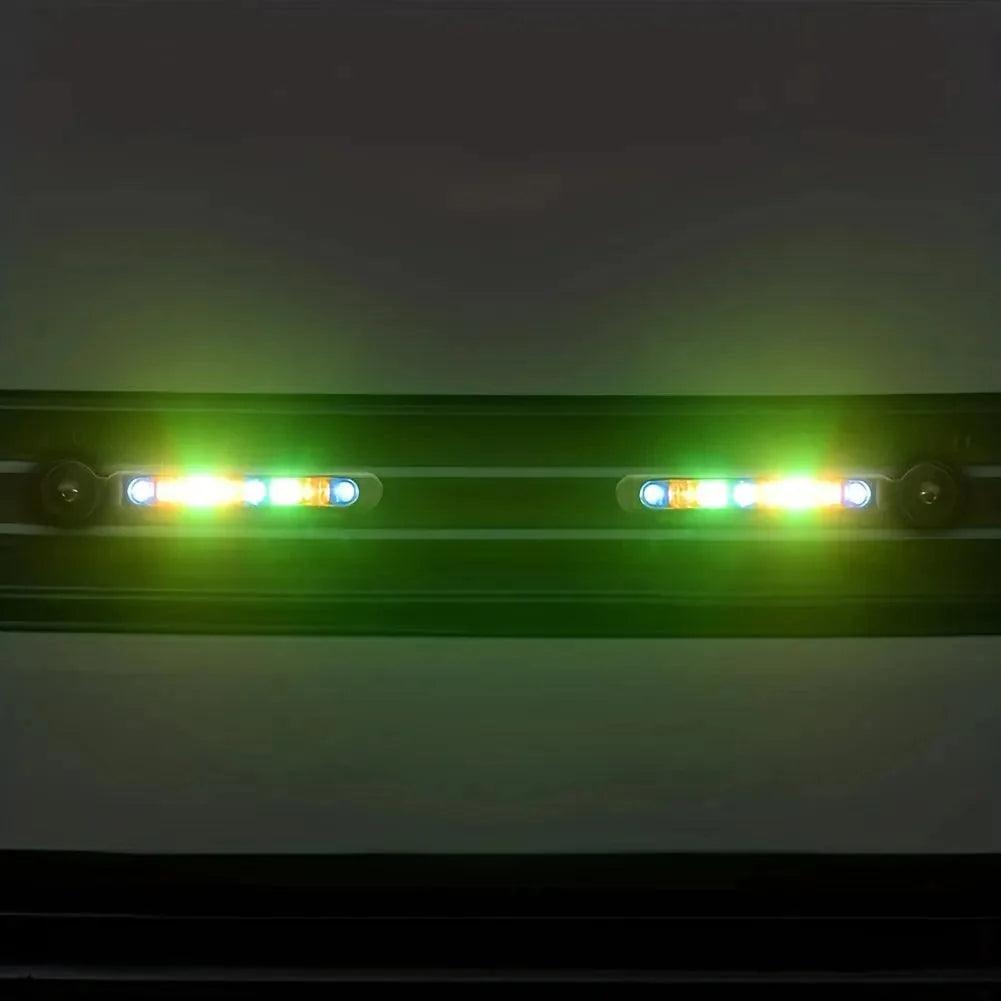 Car Light Accessories | 1pac Wind-powered LED Fan Light, Set of 2, Car, Decorative, Light, Accessories, Cool