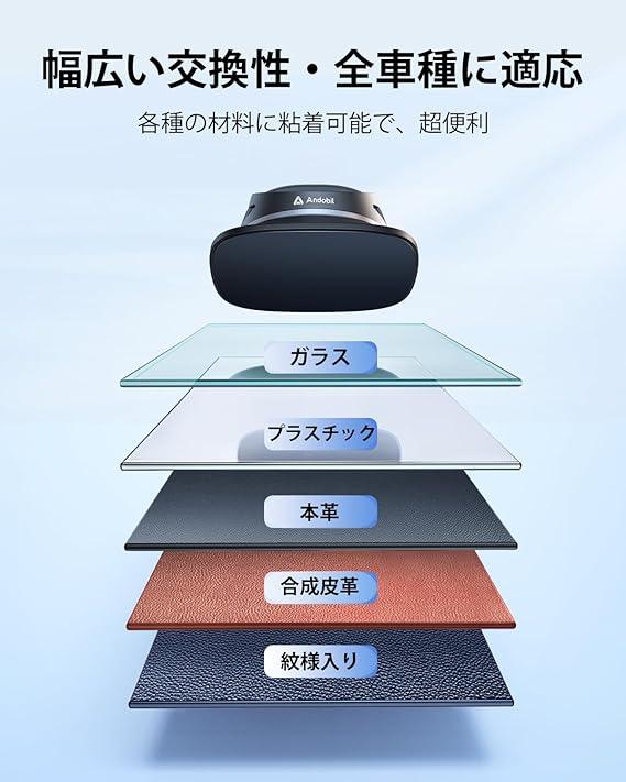 スマホホルダー 車 置くだけ スマホスタンド 車 【強力な粘着パット&業界①のクリップ力】 角度調整可能 車載スマホホルダー