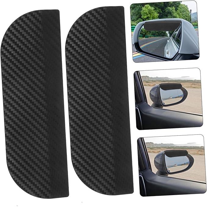 Pair Car Rain Eyebrows 2pcs Car Rearview Mirror Eyebrows Car Side Mirror Rain Guard Rain Guard Visor Car Accessories Rearview Mirror Guard